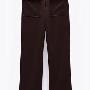 Zara Dark Brown Wide Leg Pants